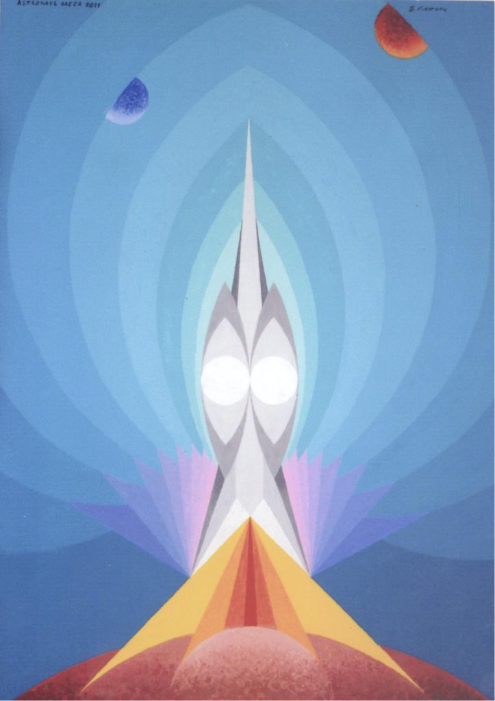'Astronave Gazza', acrilico su tela, cm 50x70, 2011 € 4.000